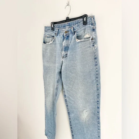 COPY - ✨LLBEAN Classic Vintage Super-Worn Broken-In Jeans Size 35x30 Unisex✨ - Picture 5 of 15